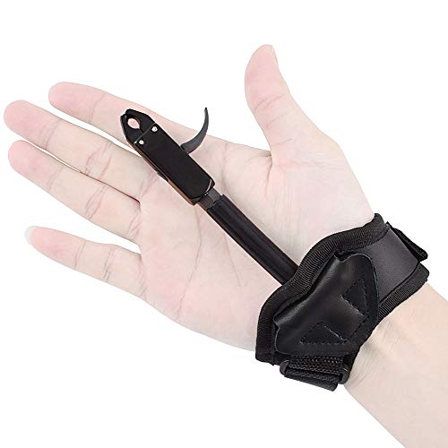 Hunter Ian Archery Compound Bow Quick Shot Release Buckle Strap Black Trigger Caliper Shooting Left & Right Hand #TOP5