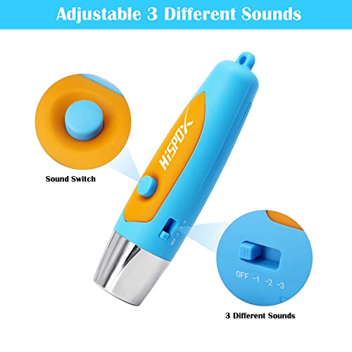 HISPOX Electronic Whistle for Coaches Loud Volume Electric Whistle Hand Whistle for Coaches Teacher Referee with Lanyard 3 Kinds Of Tones (Blue) - Image 2
