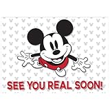 Eureka Mickey Mouse Throwback See You Real Soon Teacher Cards, Pack of 36