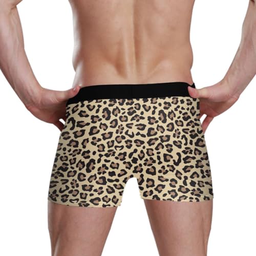 Men’s Boxer Briefs Leopard Print Seamless Underwear Short3