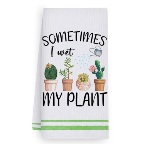Geschirrtücher Kaktus Grüne Pflanze Handtücher Waffeltücher Küchentücher Geschirrhandtücher Saugfähige Trockentücher Küche Multi-Purpose Abtrockentücher Küche Handtuchset 4 Stück (40x60cm) – Bild 3