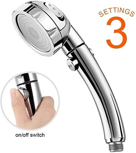 Pommeau de douche haute pression design chromé avec filtre intégré - 3