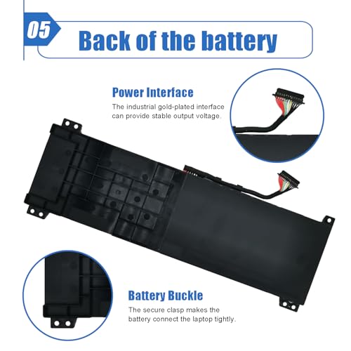 Image of L21M3PC0 Laptop Battery Compatible with Lenovo IdeaPad Gaming 3-15IAH7 Gaming 3-15ARH7 Series L21C3PC0 L21D3PC0 SB11F36375 SB11F36367 SB11F36369 5B11F36371 5B11F36370 45Wh 3910mAh