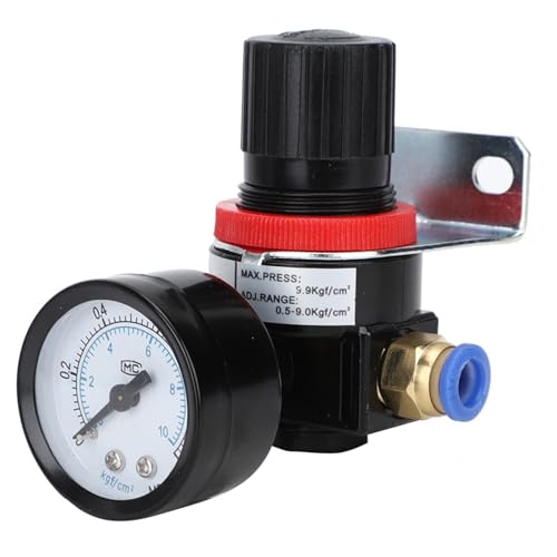 Compressed Air Pressure Regulator, Transparent Dial, Support for Installation, BFC Series Valve for Air Source Treatment with 8mm Connector, Accessories for Air Pump