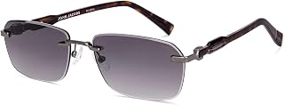 John Jacobs | Gunmetal - Brown Gradient | Full Rim Rectangular Stylish & Premium Sunglasses | Celestia | 100% UV Protected... Price In India