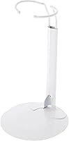 Plymor DSP-60W White Adjustable Doll Stand for 10-14 Inch Dolls & Action Figures - Secure Waist Grip 2-2.5" Wide
