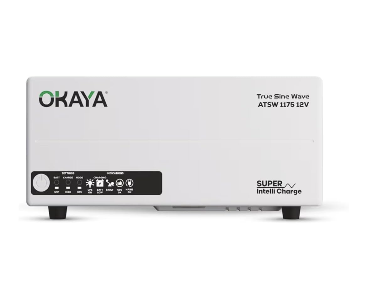 Super intelli Charge ATSW 1175 Pure Sine Wave Inverter 925VA 12V | True Sine Wave Output, Supports 1 Battery, Home & Office Use, Reliable Power Backup, UPS Mode-image-27