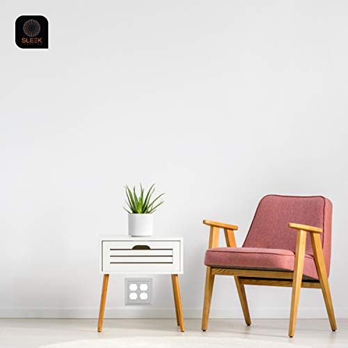 Image of Pack of 2 Wall Plate Outlet Switch Covers by SleekLighting | Classic Beadborad Wall plates| Variety of Styles: Decorator /Duplex /Toggle /Blank / & Combo | Size: 3 Gang Rocker
