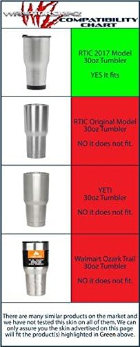 Miniatura 3 de Skin Wrap Compatible with 2017 and Newer RTIC Tumblers 30oz Tie Dye Swirl 107 (Tumbler NOT Included)