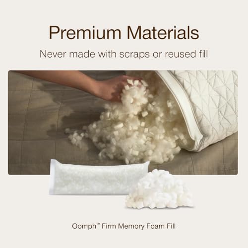 Image of Coop Home Goods Extra Oomph Firm Fill, Cross-Cut Memory Foam, Extra Fill Bag, Refill to Customize Your Premium Adjustable Pillow, GREENGUARD Gold and CertiPUR-US Certified