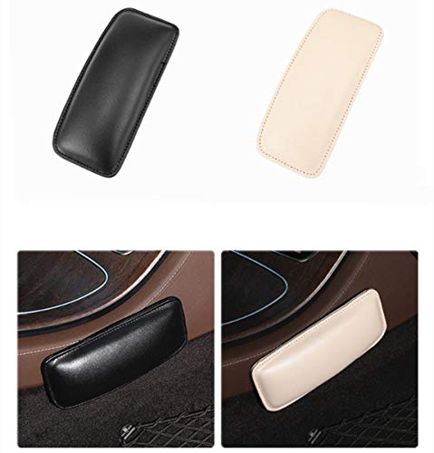 Image of CLOUDTAIL CHOICE 2 Pcs Leather Auto Center Console Knee Cushion Soft Pad Car Long-Distance Driving Foot Care Knee Leggings Cover Thigh Support Comfort Elastic Pillow