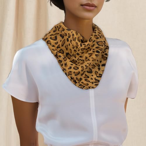 Lightweight Polka Dot Print Scarves for Women Square Elegant Wrap Neck Scarf-Fashion Head Scarf 27.5 × 27.5 inches4