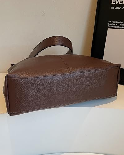 Bolso hobo para mujer romansong, bolso tote de cuero sintético, disponible en negro y café miniatura 7