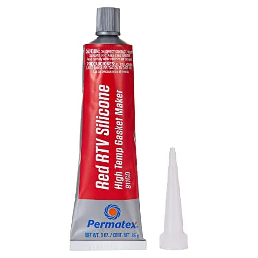 Permatex 81160 High-Temp Red RTV Silicone Gasket, 3 oz
