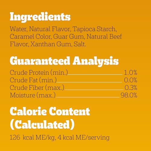 Image of Pedigree Drizzlers Savory Sauce Wet Dog Pouch, Beef Flavor, 22 Count | 4 cal /serving, only 8 ingredients, dual-serving split pouch, 44 servings, no artificial flavors, maintains kibble crunch