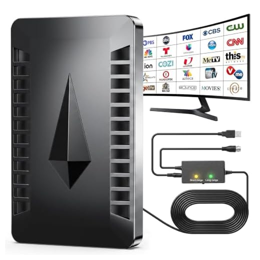 Indoor TV Antenna with Amplifier for HD Live Sports and Free Local Channels