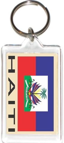 Acrylic KeyChains KeyRings Holders - Americas Grp 1 (1-Pack, Country: Haiti)