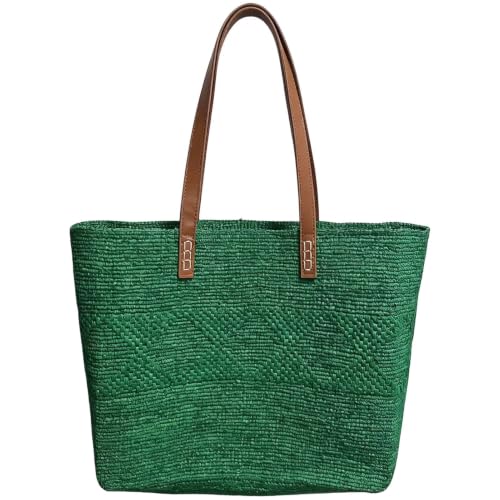 Sac en paille femme grand format et cabas de plage en raphia tressé