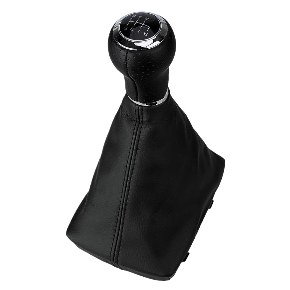 Fdeqalx Onecolor 6 Speed Car Gear Shift Knob Gaiter Boot Cover Compatible With Audi A4 S4 B8 8K A5 8T Q5 8R S-Line 2007 2008 2009 2010 2011 2012 2013 2014 2015