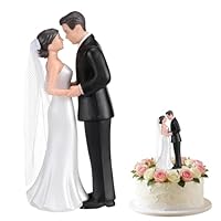 Brautpaar Figuren,Tortenfigur Hochzeitstorte,Braut und Bräutigam Figuren Dekoration für Hochzeitskuchen Hochzeitsparty, Hochzeitsparty Zubehör, Jubiläum