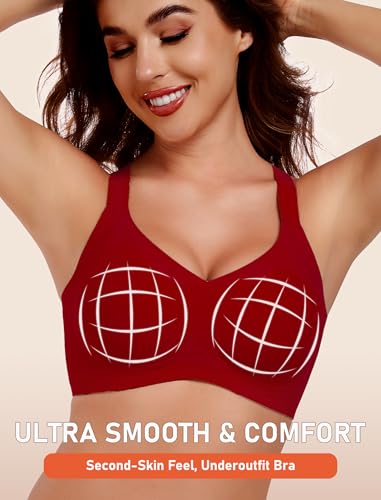 Image of Gailife Womens Wireless Push Up Bras for Women No Underwire Seamless Full Coverage Supportive T Shirt Everyday Bras
