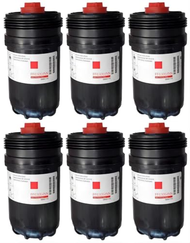 MIAOSENXIN (set of 6) FF63054NN Fuel Filter 10 Micron Compatible with 6.7 Cummins B/L series Diesel Engines Replaces FF63009 5303743 FF63008 BF63000 FH22168