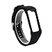 TUSITA Band for Polar A360 A370 - Silicone Replacement Strap Bracelet Wristband with Screen Protector - Smart Watch Accessories(Black)