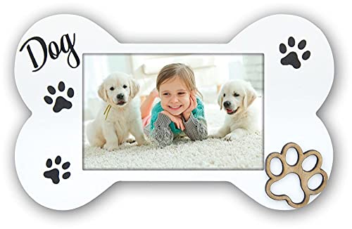 ZEP S.r.l. Floyd - Cornice portafoto in Legno, 1 Foto, 10 x 15 cm, Colore: Bianco