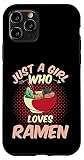 iPhone 11 Pro Just A Girl Who Loves Ramen Soba Udon Bowl Anime Manga Otaku Case