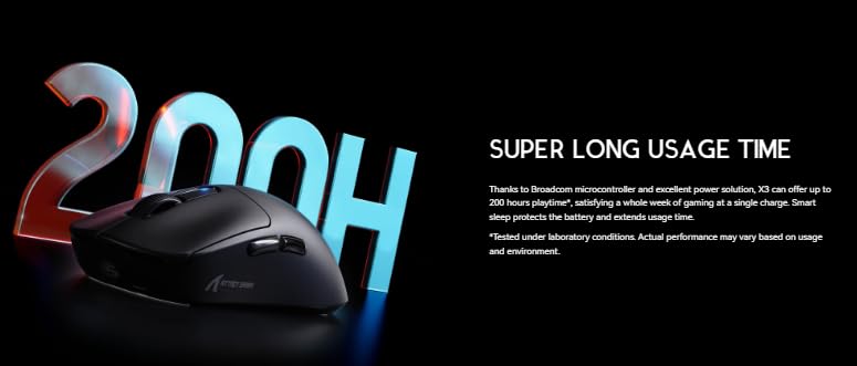 Image of Attack Shark X3 Ultra Lightweight Wireless Gaming Mouse with Grip Tape, 26,000 DPI PixArt Sensor, Tri-Mode Connectivity, GM8.0 Kailh Switch, 200 Hours Battery (White with Grip)