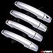 A-PADS 4 Chrome Door Handle Covers for Cadillac STS 2005-2007 / SRX 2004-2009 / CTS 2008-2013 - WITHOUT Passenger Keyhole