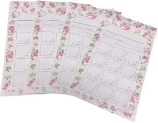 ジッパーチャック付きなので誤ってお金が落ちたり散らばったりするのが予防できる オシャレなローズ柄『ジップバッグ月謝袋 ローズ柄(4枚入)』1個 (ホワイト)