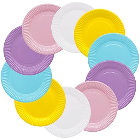 BLLREMIPSUR Platos Desechables 50 Piezas Cover