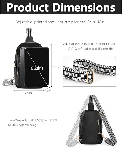 Image of Anti Theft Crossbody Bags for Women,RFID Sling Bag Travel Purse