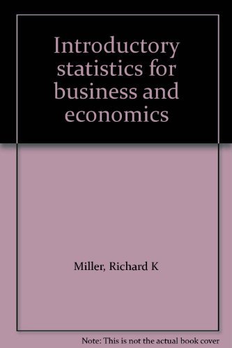 Introductory statistics for business and economics 0312434510 Book Cover
