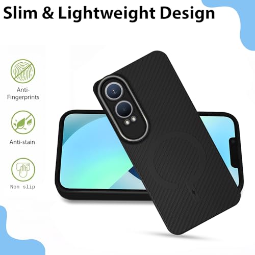 Image of LIRAMARK Rugged Carbon Fibre TPU Armor Silicone Back Cover Case for OnePlus Nord CE 4 lite
