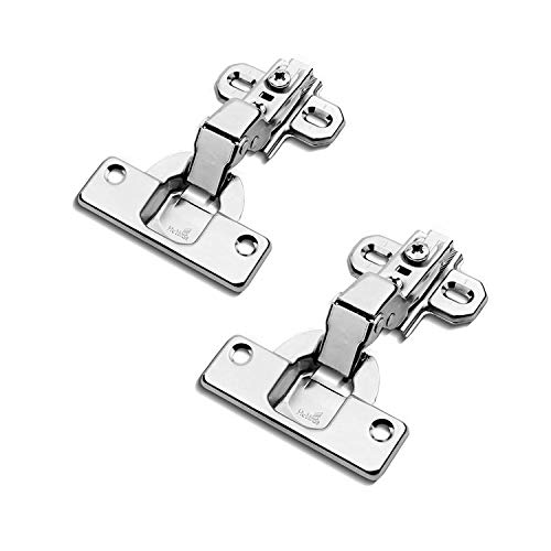 Hettich 95 Grado Semi-solapado Bisagras Automática con Tecnología de Deslizamiento Slide on 2333 para Puerta de Empotrado Mueble Armario de Cocina Solapado Lateral Central Juego de 2