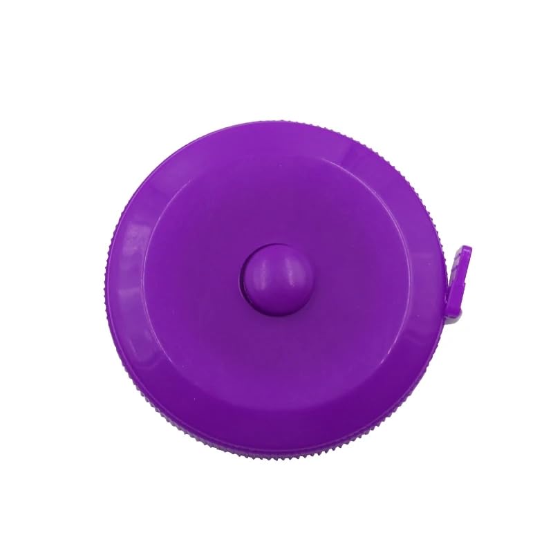 Cinta métrica de Doble Cara de 1,5 m y 60 Pulgadas, Herramientas retráctiles automáticas, Mini Cinta métrica de Costura Flexible ABS(Plum Red)