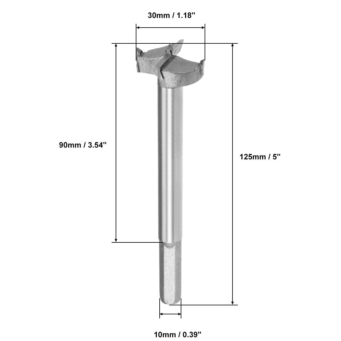 MACHSWON Forstner Drill Bits Tungsten Carbide Wood Hole Saw Opener Drill Bit 30mm Woodworking Drilling Bit Cutter - Image 3