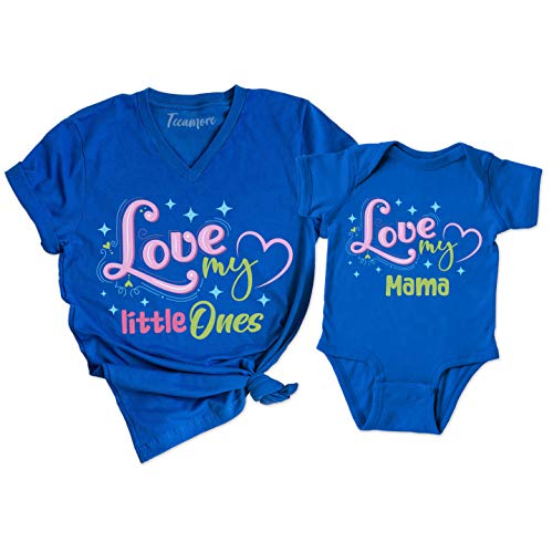 Love My Little Ones Love My Mama Shirt Mommy and Me Matching Mom Kids T-Shirt Gift3