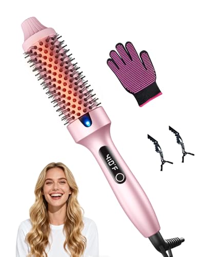 Infrared Thermal Brush, 3-in-1 Glamwave Thermal Ionic Brush, Portable Ceramic