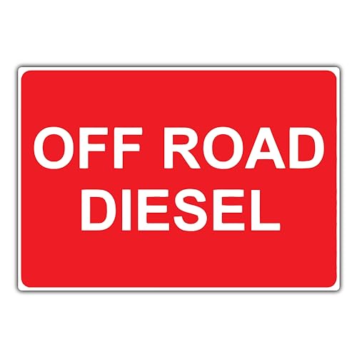 Off Road Diesel Sticker, Industrial Label Fuel, Weather Resistant Vinyl Decal for car, Laptop, Window, Tank - 6 Inches