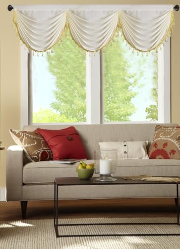 Ladity 20 inches Long Valance for Windows Valances