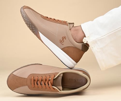 Image of LOUIS STITCH Men's Casual Lightweight Lace-Up Low-Top Sneakers for Men| Cushioned Comfort | Lightweight & Comfortable Casual Lace-Up Shoes | LSP-SNK-AVI-Lace-Ups