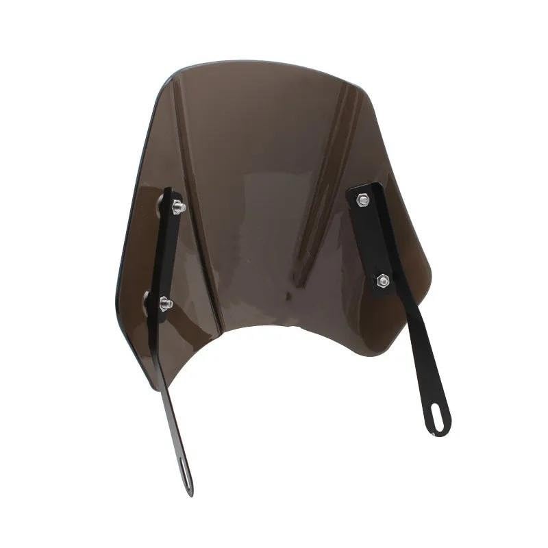 Déflecteur de vent moto universel pour phare rond 5-7 pouces et pare-brise ABS