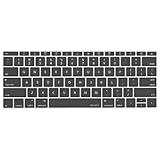 MOSISO Silicone Keyboard Cover Protective Skin Compatible with MacBook Pro 13 inch 2017 2016 Release A1708 Without Touch Bar & Compatible with MacBook 12 inch A1534, Space Gray