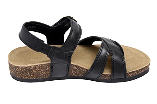 Wellrox Women's Santa Fee-Maddie Black Casual Sandal 7