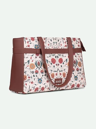 Image of ZOUK Urban Escape Bag | Stylish Vegan with Laptop Compartment, Trolley Sleeve & Anti-Theft Pocket |