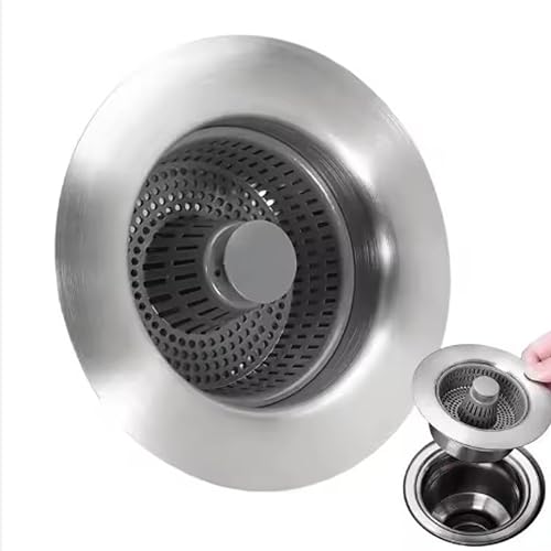 Colador 3 en 1 para fregadero de acero inoxidable