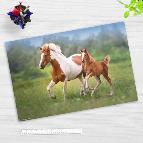 Schreibtischunterlage für Kinder und Erwachsene - Pferde Mama...